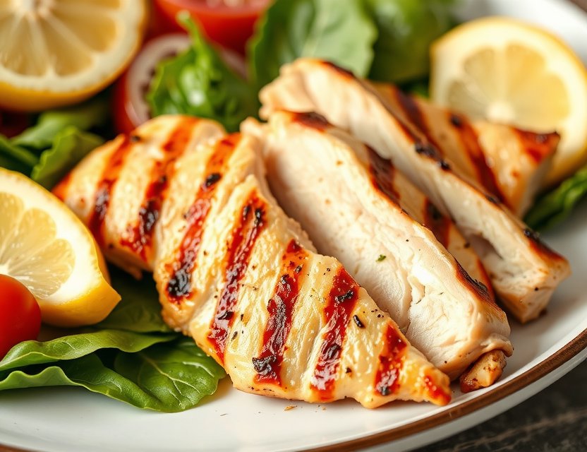 Pechuga a la plancha saludable con pechuga de pollo de Playqubi