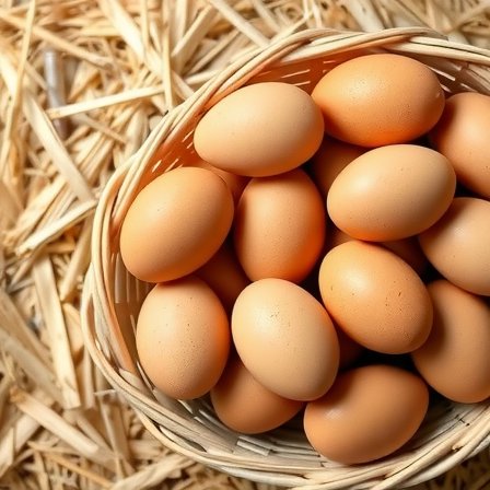 Huevos camperos frescos